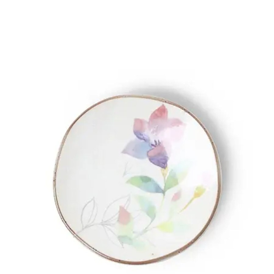 Tabletop Miya Company Small Plates | Floral Mini Plate Purple Pink