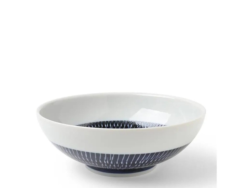 Tabletop Miya Company Large Bowls | Indigo Tobi Kanna Bowl 8-3/8"