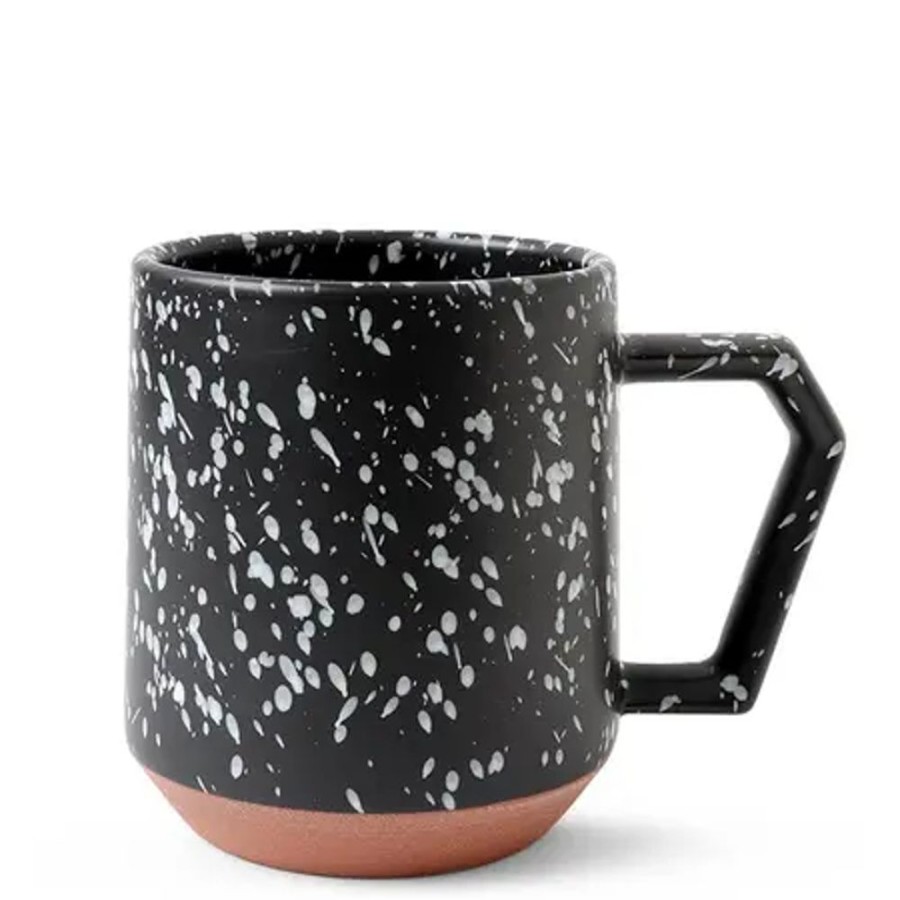 Tabletop Miya Company Mugs | Chips 12 Oz. Mug Splash Black