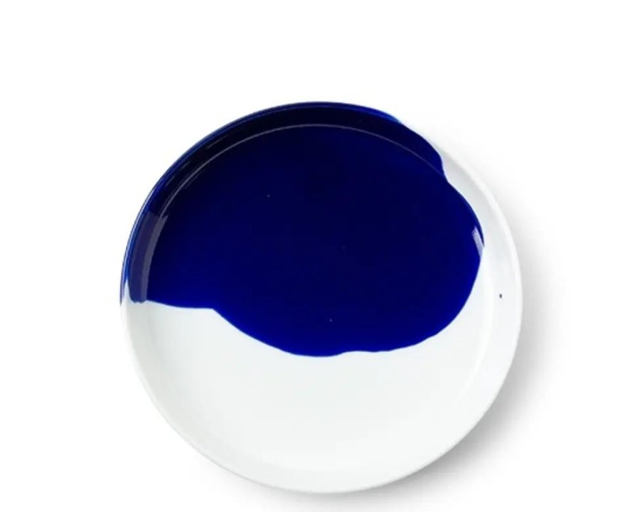 Tabletop Miya Company Medium Plates | Blue Splash 6.25" Plate