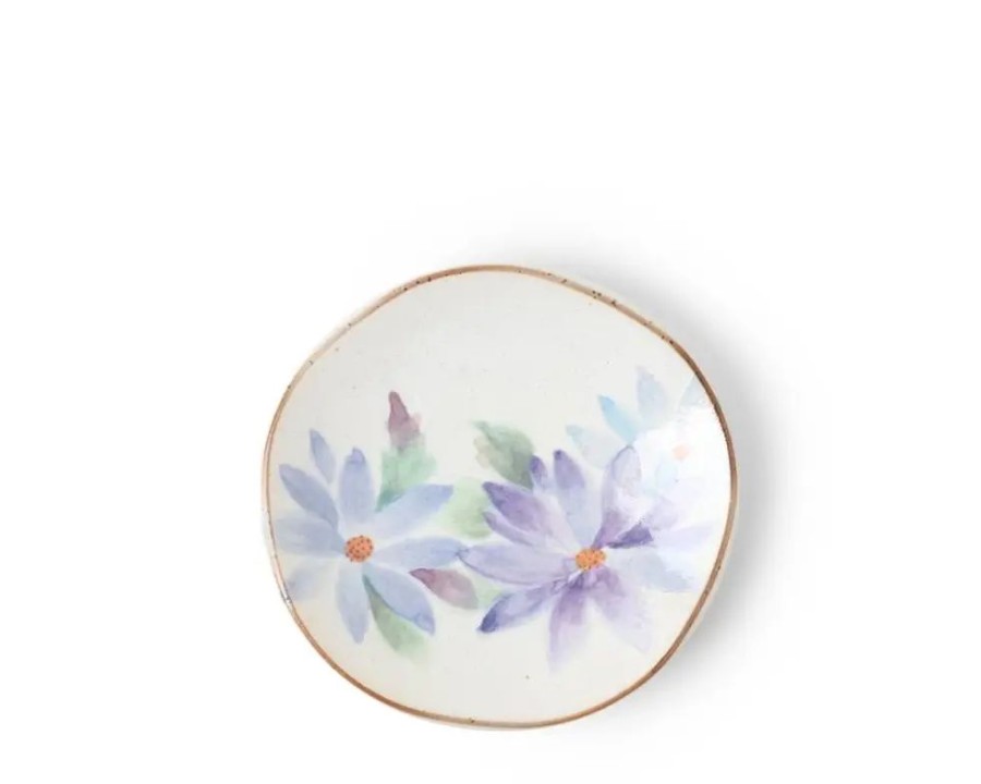 Tabletop Miya Company Small Plates | Floral Mini Plate Blue