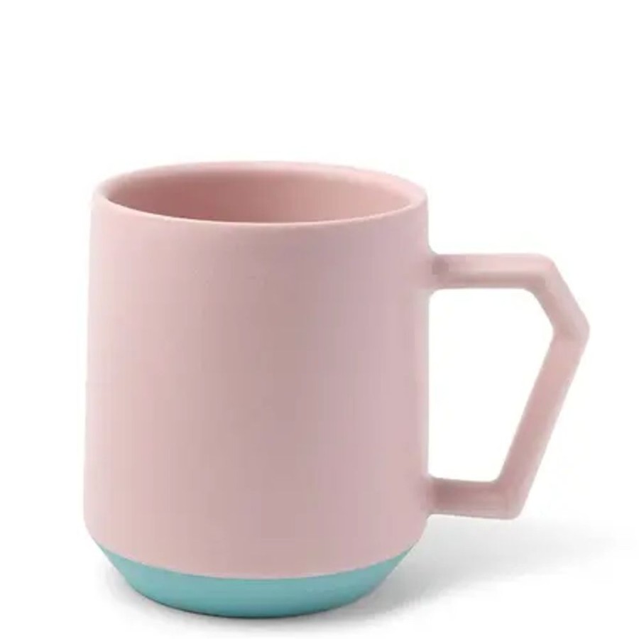 Tabletop Miya Company Mugs | Chips 12 Oz. Mug Pastel Pink